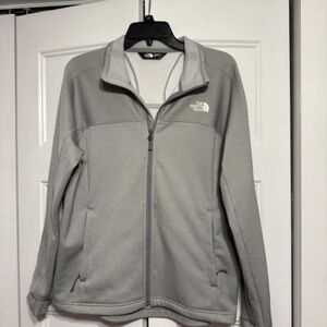 Fleece Lined Gray North Face Jacket